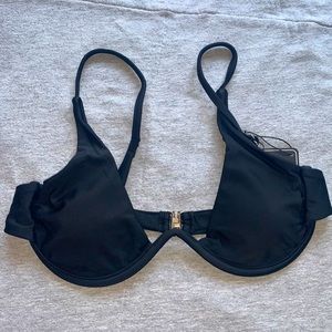 Black Push Up Underwire Bikini Top